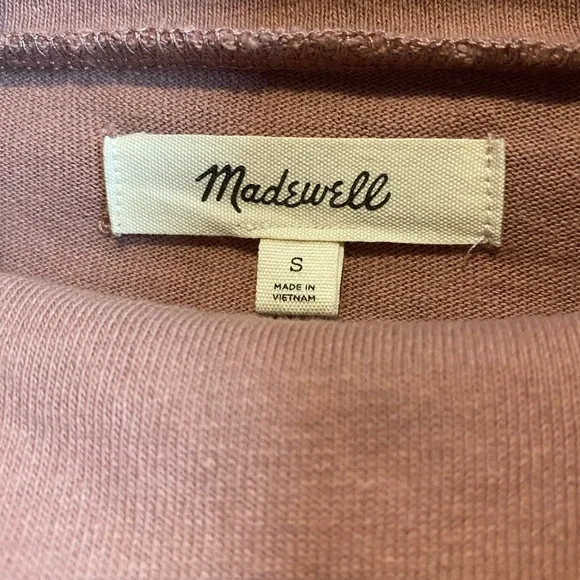 Madewell | EUC small light pink/peach button-sleeve turtleneck top - Picture 6 of 10